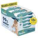 Pampers Billendoekjes 99% Water 18x60 = 1080 stuks